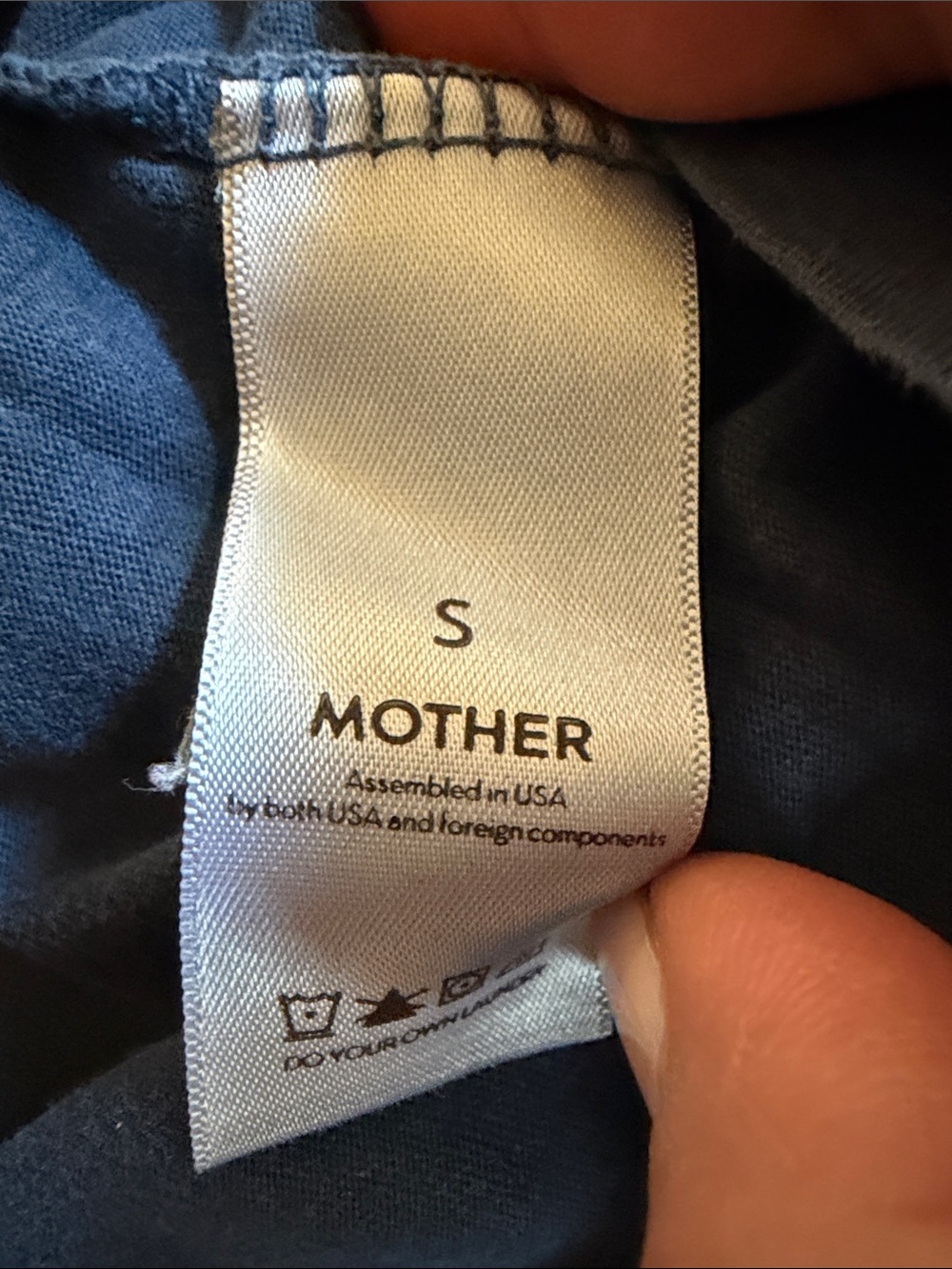 MOTHER Navy Blue 'Wildest Dreams' Short Sleeve Tee - Picture 3 of 4